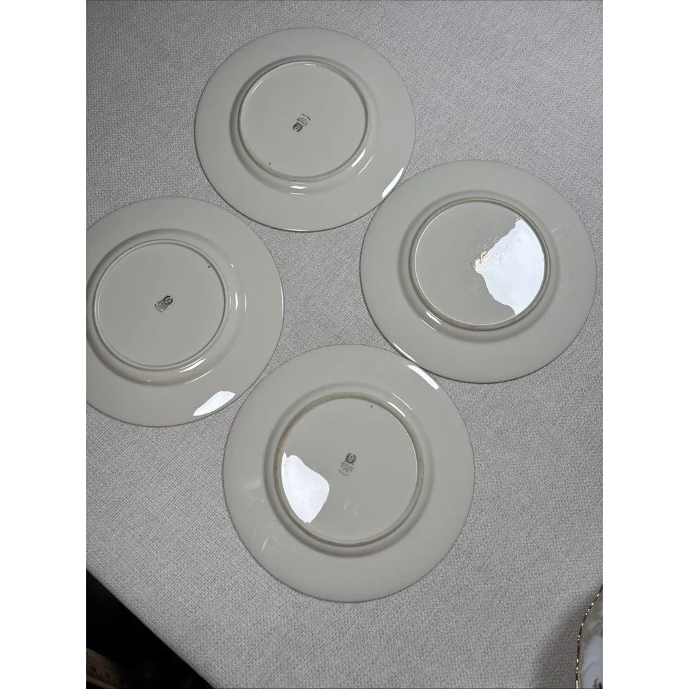 ⁠4 Lenox STANFORD O-12 Dinner Plates 10.25